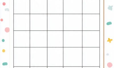 blank bingo card