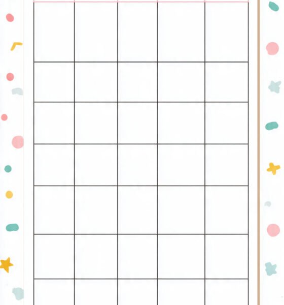 blank bingo card