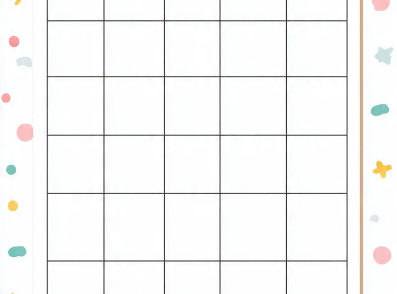 blank bingo card