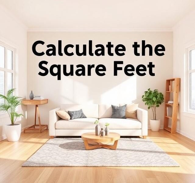calculate the square feet