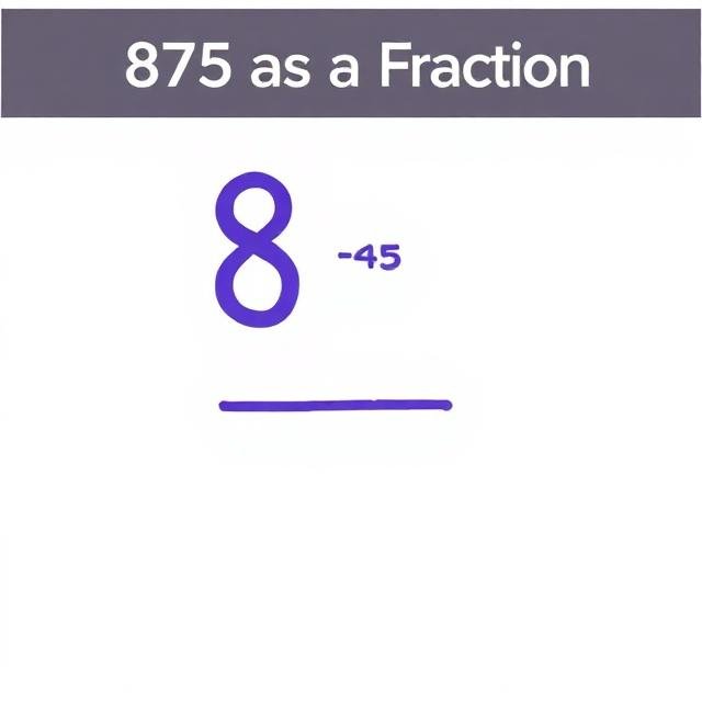 875 as a fraction